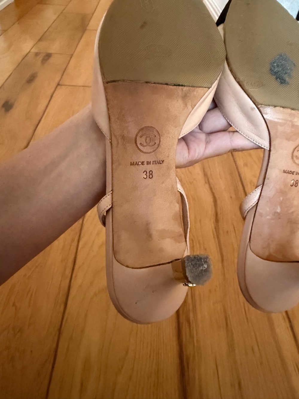 Chanel Slingback Sandals size 38 - Picture 9 of 9